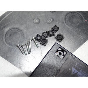 Sony PS2 Slim Marked/Scratched Intact Black Bottom Screws Caps & Screws-READ ALL